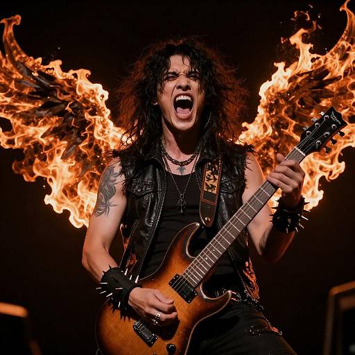 Intense Rock Singer with Fiery Vibes