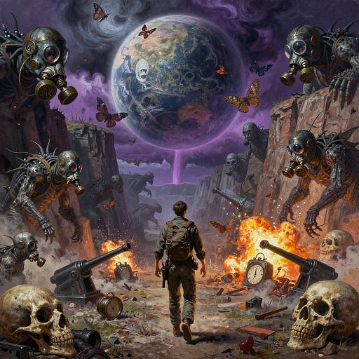 Epic Warzone with Titans and Monsters