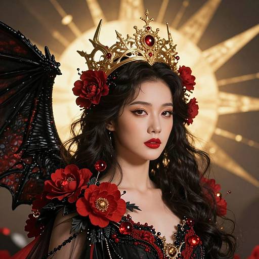 Radiant Woman with Dragon Wing