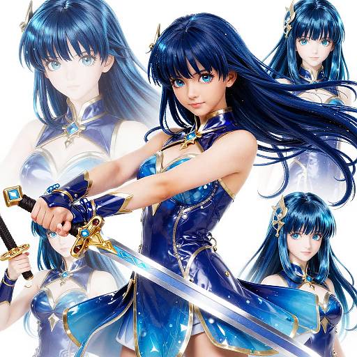 Fantasy Anime Girl with Sword