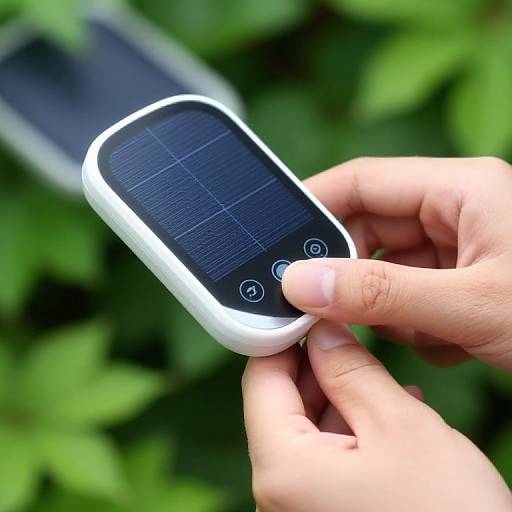 Hand Adjusting Smart Solar Device