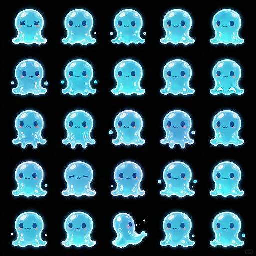 Glowing Slime RPG Sprite Sheet