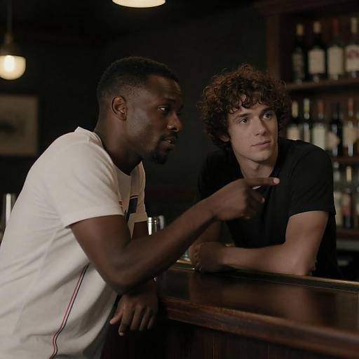 Intense Conversation in a Bar