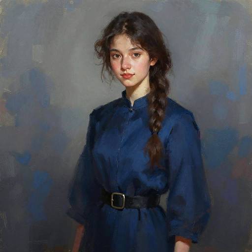 Impressionistic Portrait of Young Woman