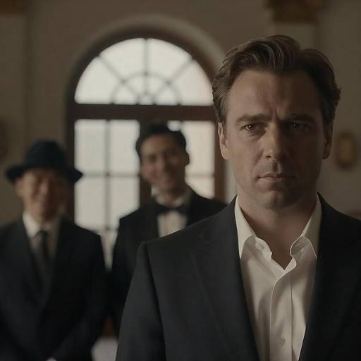 Elegant Portrait of a Serious Man