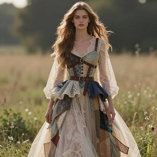 Captivating Fashion Shoot in a Meadow