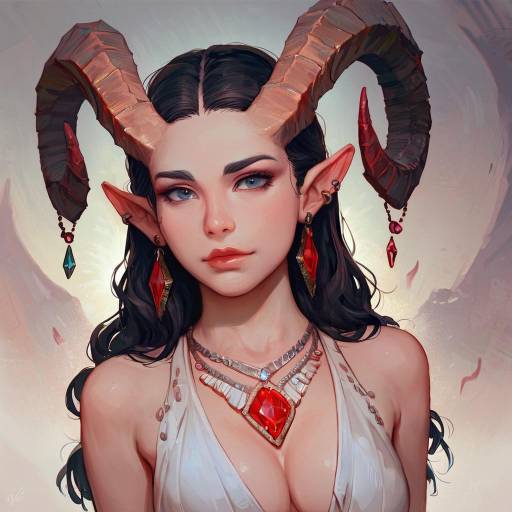Enchanting Girl with Unique Accessories