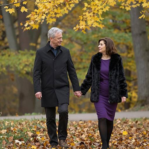 Autumn Stroll: Love in the Forest