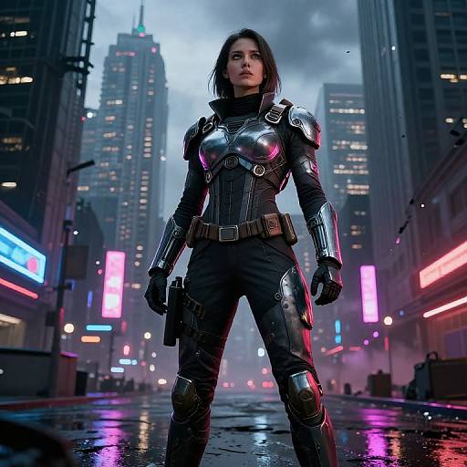 Post-Apocalyptic Trotta in Neon City