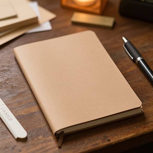 Cozy Kraft Paper Notebook Setup