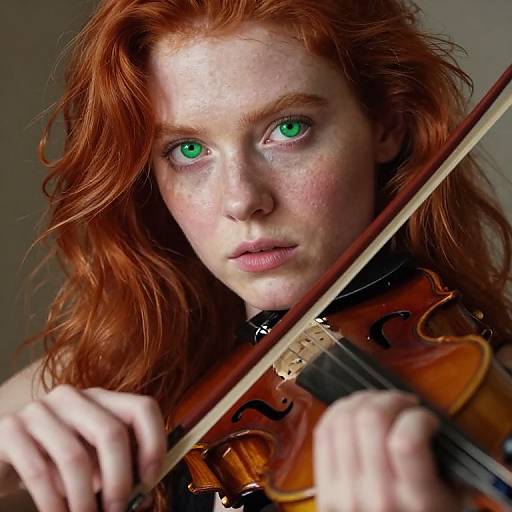 Bug's-Eye View of Expressive Violinist