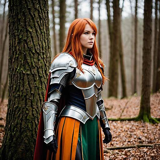 Epic Shield Hero Cosplay in Nature