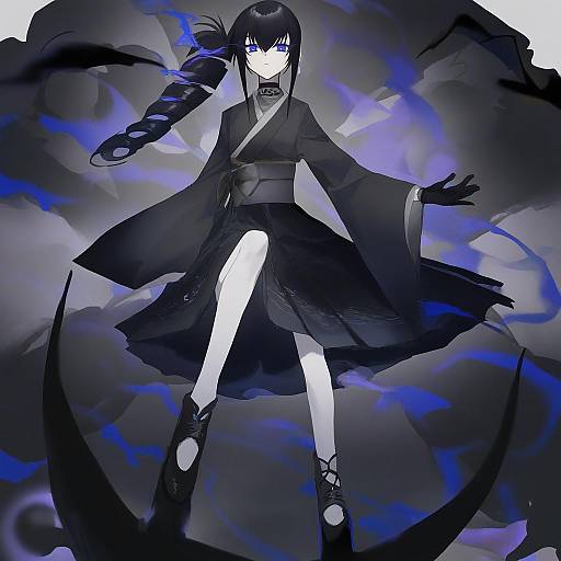 Illustration of Ancient destroyer oni, kantai collection in the style of Kamikiririp