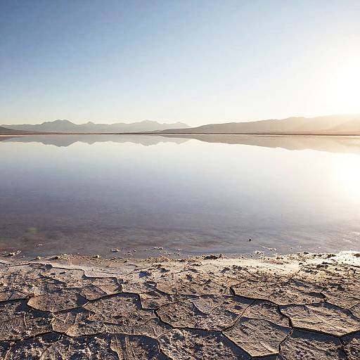 Serene Bolivian Salt Flats Glow
