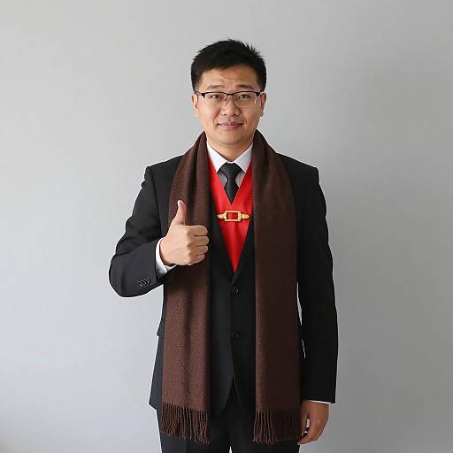 Humorous Formal Costume Portrait of Man