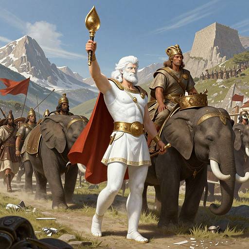 Hannibal's Alpine Crossing Artwork