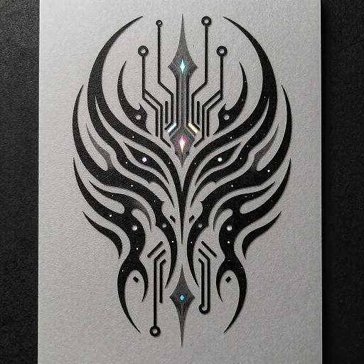 Futuristic Tribal Tattoo Design Generator
