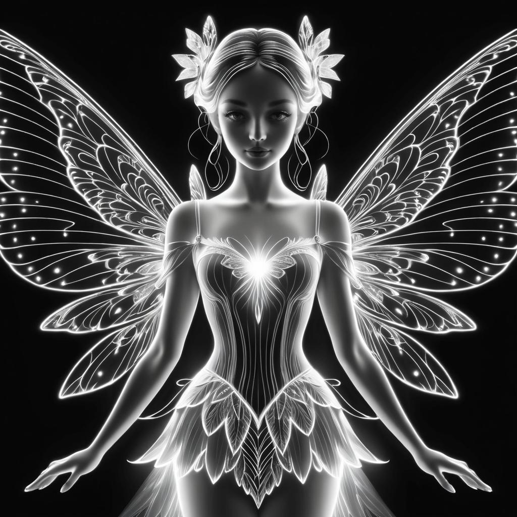 Ultra-Detailed Fairy with Glowing Wings