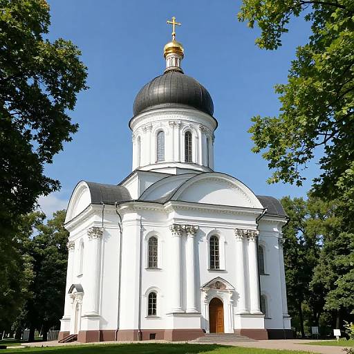 Jelgava Orthodox Church Amidst Greenery
