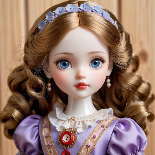 Realistic Portrait of a Beautiful Doll