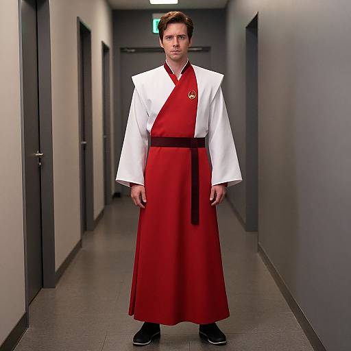 Man in Red and White Robes