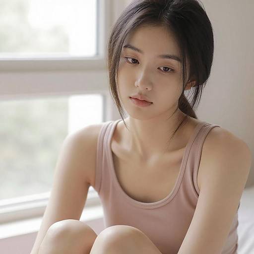 Soft-Focus Portrait of Asian Woman