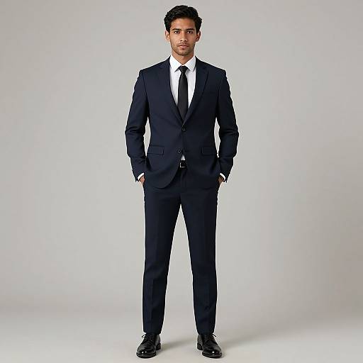 Formal Fall Suit Male Portrait