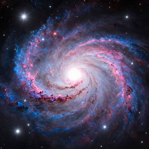 Ethereal Bright Galaxy Star Cluster