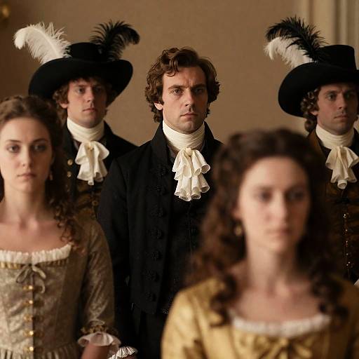 Elegant 18th-Century Group Portrait