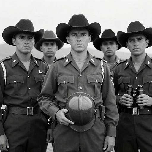 Serious Cowboys in Military Gear