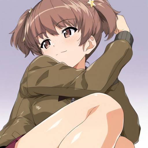 Illustration of Alisa (girls und panzer), girls und panzer in the style of Haruhisky