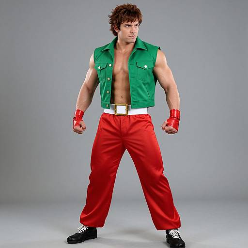Street Fighter Guy in Green Vest