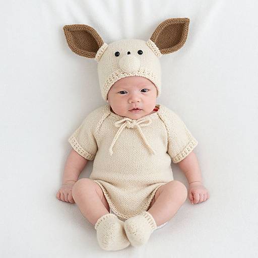 Newborn Baby in Togepi Costume