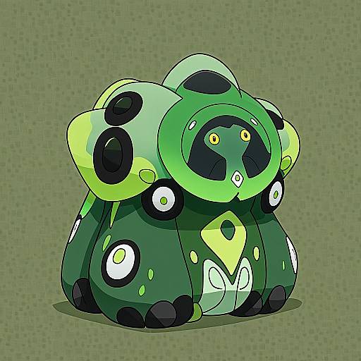 Illustration of Zygarde, pokemon in the style of Some1else45