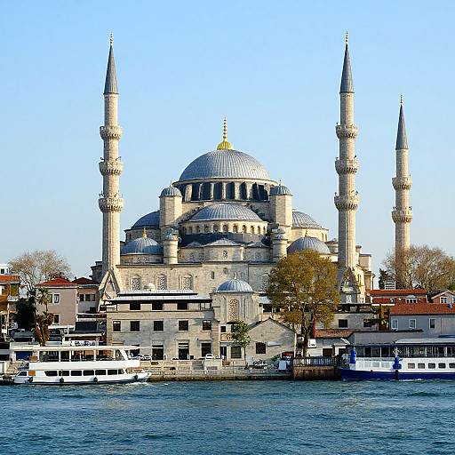 Floating Mosque Over Vibrant Canal City
