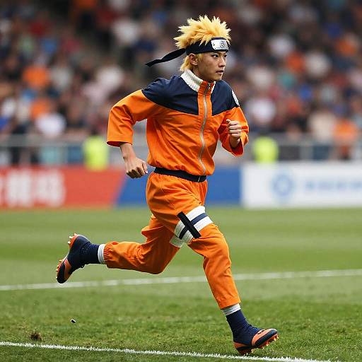 Naruto Soccer Action on Vibrant Field