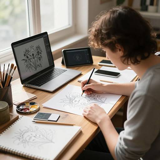 Cozy Artist's Morning Inspiration