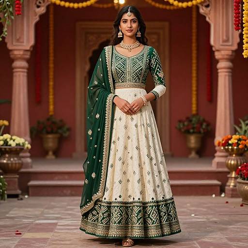 Emerald Salwar Kameez Wedding Style