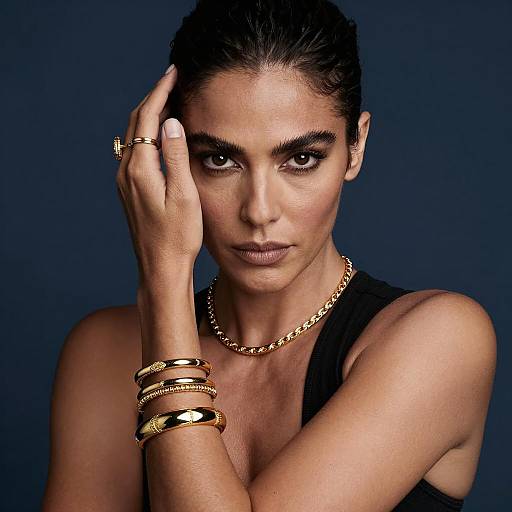 Elegant Woman with Intricate Jewelry