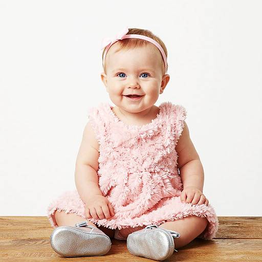 Adorable Chubby Baby Girl Portrait