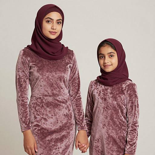 Portrait of Two Women in Velvet Dresses