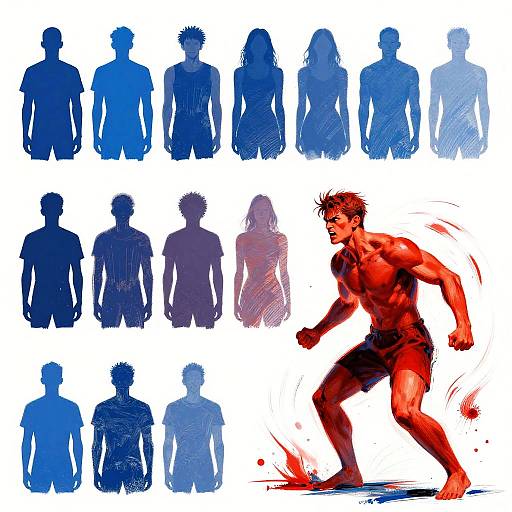 Emotional Escalation Through Silhouettes