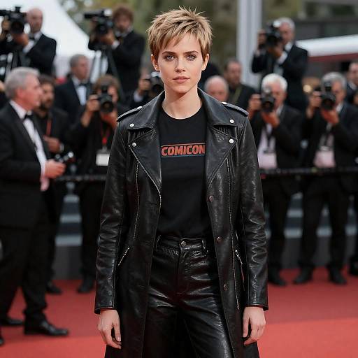 Photoreal Red Carpet Movie Star Portrait