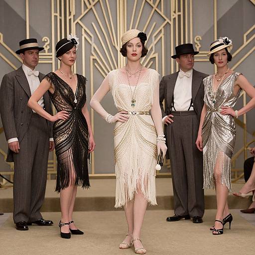 1931 Vintage Fashion Runway Elegance