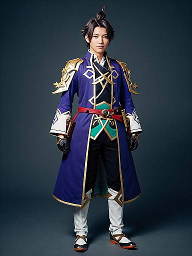 Photorealistic Man in Childe Outfit