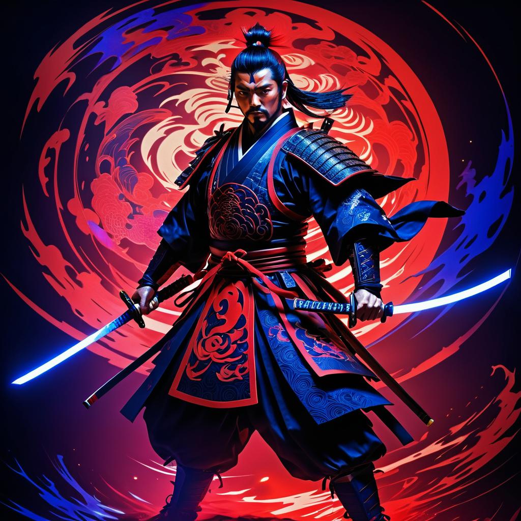 Heroic Samurai in Dark Nightmare Setting