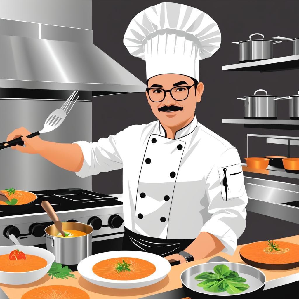 Sensational Chef Illustration Art