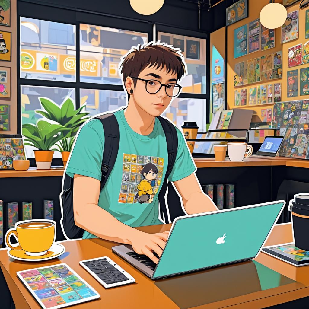 Rogue Data Analyst in Cozy Coffee Shop