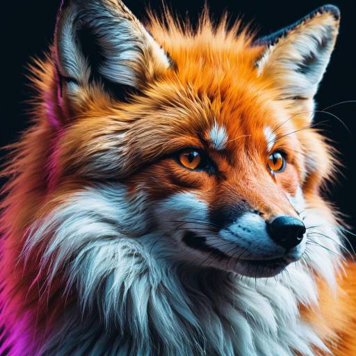 Realistic Digital Fox Portrait