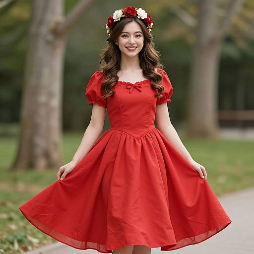 Princess Poppy in Red Dress
